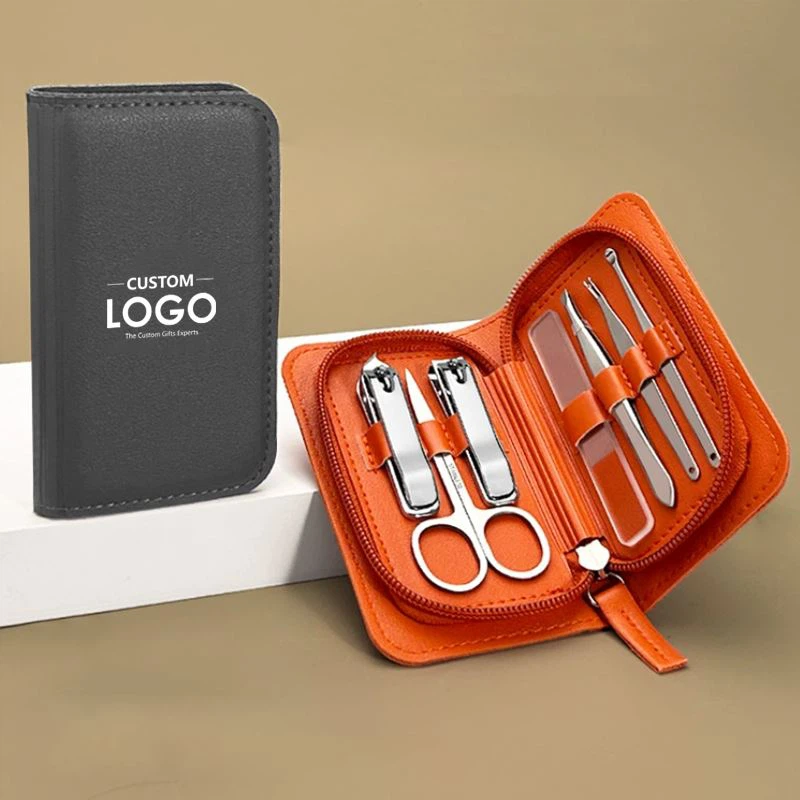 7pcs kuku clipper set dengan logo khusus|Hadiah Alat Kuku Praktis Set untuk Promosi|Suvenir grosir dengan case|Pesanan massal untuk acara & bisnis